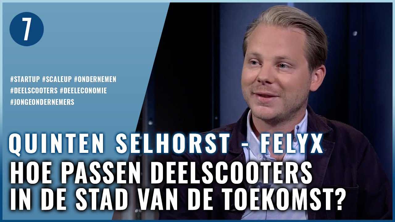 'Een auto delen bestond al, maar een scooter delen niet' | Quinten Selhorst (Felyx) | 7DTV